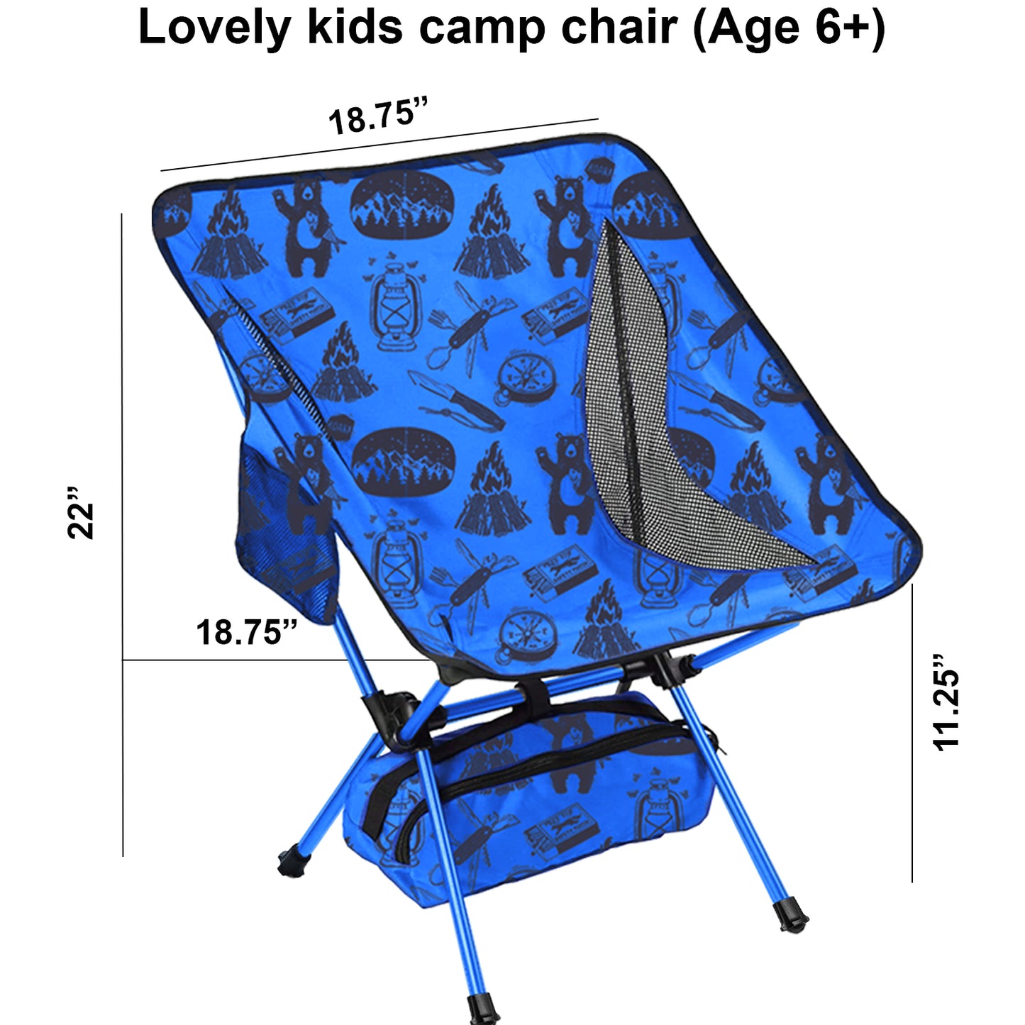 Kids camping chair - Adventure theme