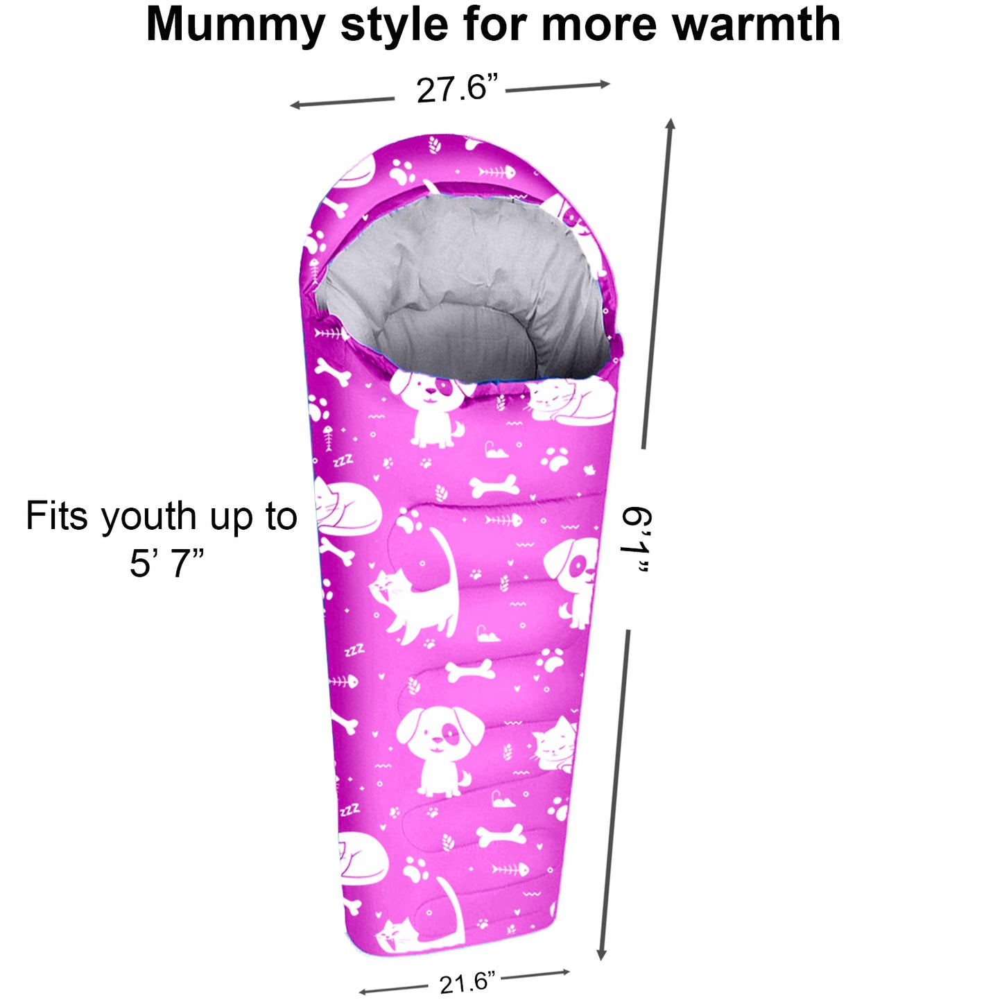 Best Friends Theme 4 Seasons Indoor/Outdoor Youth Sleeping Bags - Youth version